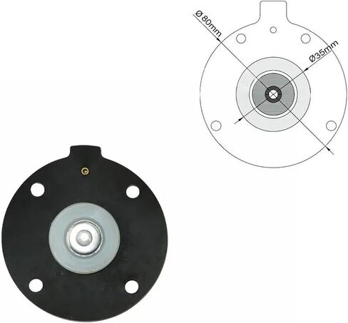 Nitrile Diaphragm Repair Kit for 3/4 Inch Pneumatic Pulse Valves Compatible with DMF-Z-20, DMF-ZM-20, MF-Z-20, MF-ZM-20 in Kuwait