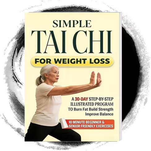 Tai Chi 30-Day Illustrated Program, 10-Minute Beginner Senior-Friendly Routines for Home, Balance, Low-Impact Fitness, A1 in Kuwait