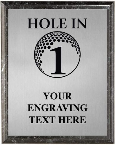 Hole in One Plaques, Personalized Hole in One Trophy Plaque Award for Golf, Great Custom Engraved Golf Awards Prime in Kuwait