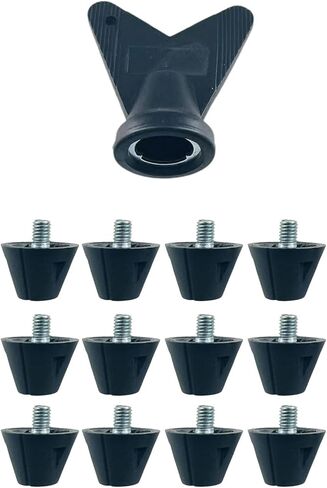 12Pcs 13mm / 16mm Football Shoe Studs for 5MM Threaded Professional Football Soccer Shoes Shoe Replacement Spikes Soccer Studs in Kuwait