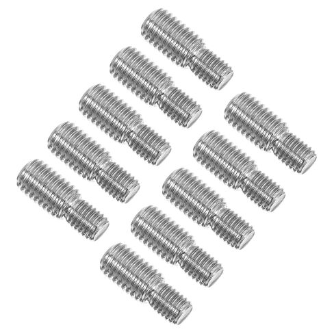 Healeved 10pcs M8x10 to M10x15 Stainless Steel Thread Adapters Double Ended Screw Reducer Rod Bolts for Furniture Hardware Fastening and Mechanical Assembly in Kuwait