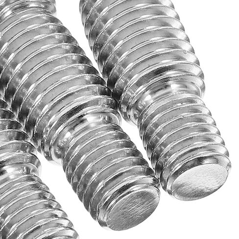 Healeved 10pcs M8x10 to M10x15 Stainless Steel Thread Adapters Double Ended Screw Reducer Rod Bolts for Furniture Hardware Fastening and Mechanical Assembly in Kuwait