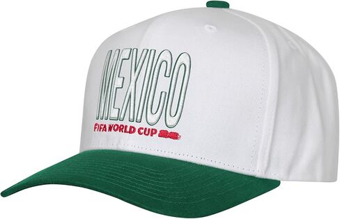 FIFA World Cup 2026 Men's Official 2-Tone Country Wordmark Logo Adjustable Snapback Hat Cap One Size in Kuwait