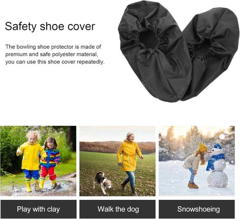 أغطية أحذية رياضية خارجية مقاومة للماء من Toddmomy أغطية حماية أحذية مضادة للانزلاق وقابلة لإعادة الاستخدام مع نعل سميك للبالغين مناسبة للبولينج والاستخدام المنزلي in Kuwait