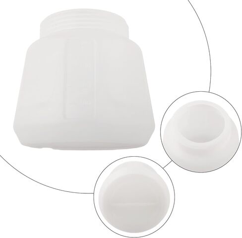 1L Paint Cup Storage Container with Thread for Electric Sprayer Sturdy ABS Leak Proof Organizer for Garage Home White 1000ml Replacement Bottle in Kuwait