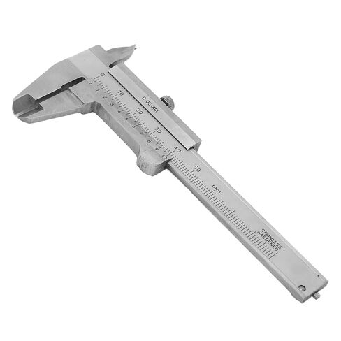 Vernier Caliper, 50mm Vernier Caliper, Measuring Tool 0.05mm Accuracy Metric Imperial Dual Scale Stainless Steel Range 0‑50mm Inside Outside Depth Step Measurements in Kuwait