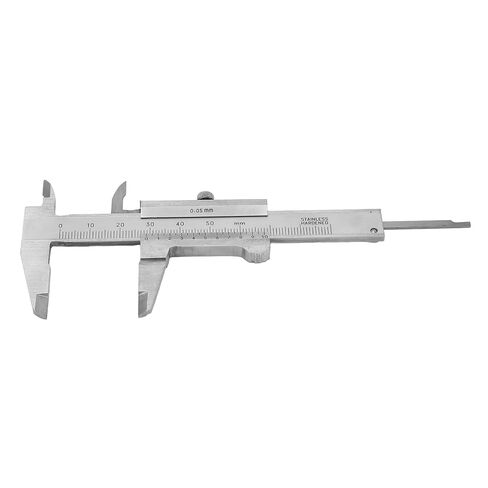 Vernier Caliper, 50mm Vernier Caliper, Measuring Tool 0.05mm Accuracy Metric Imperial Dual Scale Stainless Steel Range 0‑50mm Inside Outside Depth Step Measurements in Kuwait