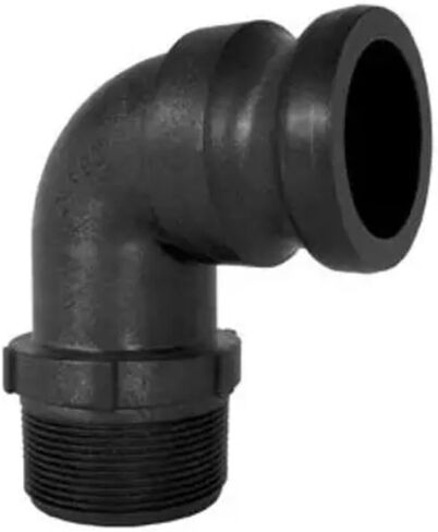 2 of 2" Banjo Poly Male Adapter 90° - 2" Male NPT USA MADE 200F90 in Kuwait