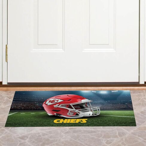 سجادة Northwest The Company NFL Kansas City Chiefs قابلة للغسل، 20 بوصة × 32 بوصة، منظر طبيعي، ألوان الفريق in Kuwait