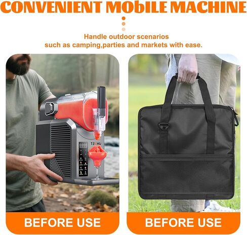 حقيبة حمل محمولة لآلة Ninja Slushie، FS300/FS301Ninja Slushie Accessories، حقيبة سفر مبطنة سميكة مع فتحة جانبية لسهولة الوصول in Kuwait