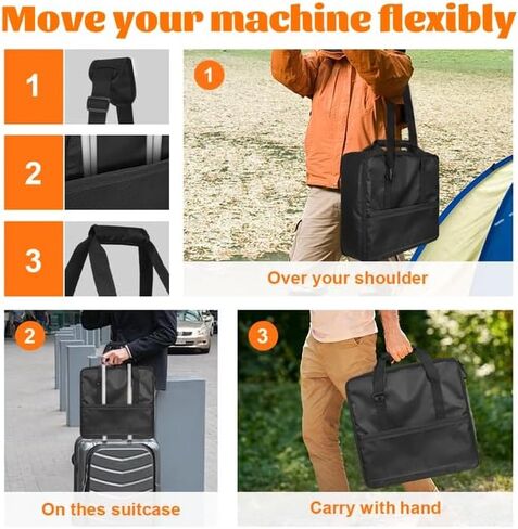 حقيبة حمل محمولة لآلة Ninja Slushie، FS300/FS301Ninja Slushie Accessories، حقيبة سفر مبطنة سميكة مع فتحة جانبية لسهولة الوصول in Kuwait