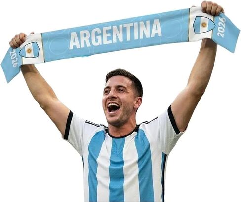 Soccer/Futbol Fan Scarf,Team Spirit Support, 2026 Prefered Team,Modern Design for Summer and Hot Weather.Cooling Technology. in Kuwait
