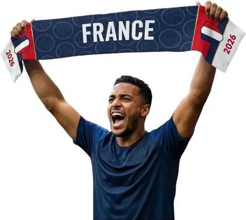 Soccer/Futbol Fan Scarf,Team Spirit Support, 2026 Prefered Team,Modern Design for Summer and Hot Weather.Cooling Technology. in Kuwait