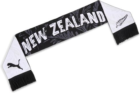 وشاح PUMA للجنسين New Zealand FA، أسود - أبيض SS26، OSmallFA Nz Culture Scarf in Kuwait