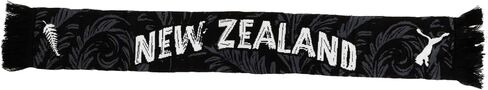 وشاح PUMA للجنسين New Zealand FA، أسود - أبيض SS26، OSmallFA Nz Culture Scarf in Kuwait