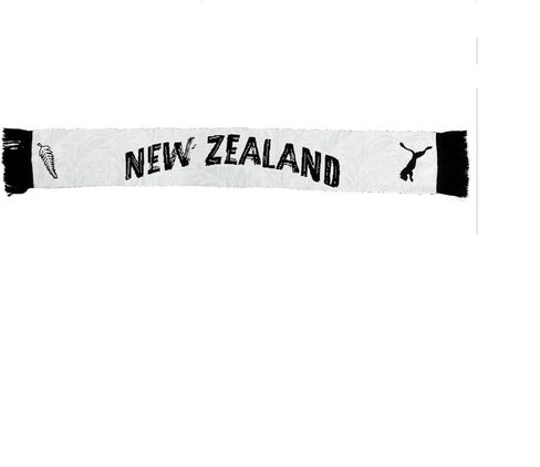 وشاح PUMA للجنسين New Zealand FA، أسود - أبيض SS26، OSmallFA Nz Culture Scarf in Kuwait