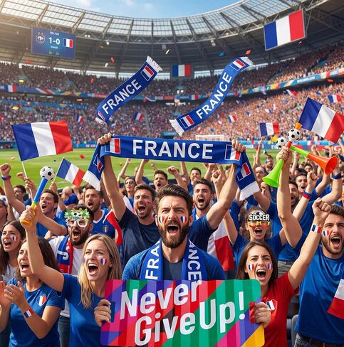 Ultimate 2026 World Soccer Cup USA Fan Kit - 7-in-1 Match Day Set: Flag, Trumpet, Scarf, Glasses, Tattoos, Schedule & Backpack - Patriotic Parade Party Supplies for Fans (FRA) in Kuwait