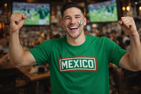 2026 Soccer Mexico Fan Kit Shirt Scarf Headband Bracelet Face Paint Set 4 Pieces (4 Pcs) in Kuwait