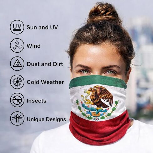 2026 Soccer Mexico Fan Kit Shirt Scarf Headband Bracelet Face Paint Set 4 Pieces (4 Pcs) in Kuwait