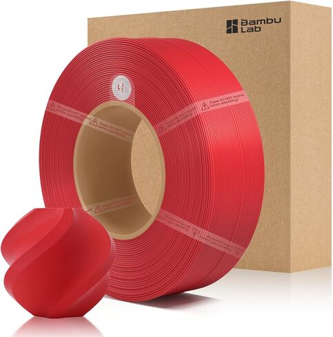 خيوط إعادة تعبئة الخيزران PLA غير اللامعة 1.75 مم 1 كجم (2.2 رطل) مع RFID لطابعات Bambu Lab A1/X1/P1 ثلاثية الأبعاد، سهلة الطباعة، خيوط طباعة ثلاثية الأبعاد، بدون بكرة، +/- 0.03 مم (أسود فحمي 11101) in Kuwait