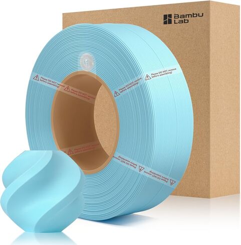 خيوط إعادة تعبئة الخيزران PLA غير اللامعة 1.75 مم 1 كجم (2.2 رطل) مع RFID لطابعات Bambu Lab A1/X1/P1 ثلاثية الأبعاد، سهلة الطباعة، خيوط طباعة ثلاثية الأبعاد، بدون بكرة، +/- 0.03 مم (أسود فحمي 11101) in Kuwait
