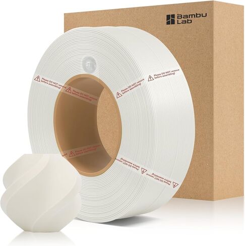 خيوط إعادة تعبئة الخيزران PLA غير اللامعة 1.75 مم 1 كجم (2.2 رطل) مع RFID لطابعات Bambu Lab A1/X1/P1 ثلاثية الأبعاد، سهلة الطباعة، خيوط طباعة ثلاثية الأبعاد، بدون بكرة، +/- 0.03 مم (أسود فحمي 11101) in Kuwait
