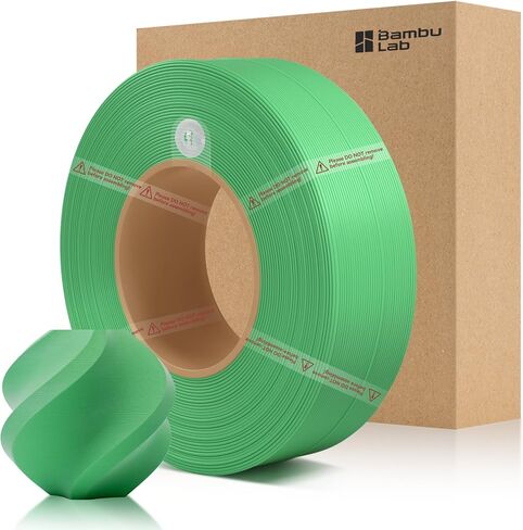خيوط إعادة تعبئة الخيزران PLA غير اللامعة 1.75 مم 1 كجم (2.2 رطل) مع RFID لطابعات Bambu Lab A1/X1/P1 ثلاثية الأبعاد، سهلة الطباعة، خيوط طباعة ثلاثية الأبعاد، بدون بكرة، +/- 0.03 مم (أسود فحمي 11101) in Kuwait