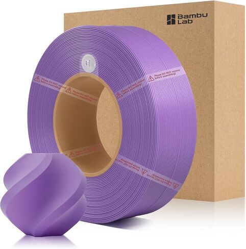 خيوط إعادة تعبئة الخيزران PLA غير اللامعة 1.75 مم 1 كجم (2.2 رطل) مع RFID لطابعات Bambu Lab A1/X1/P1 ثلاثية الأبعاد، سهلة الطباعة، خيوط طباعة ثلاثية الأبعاد، بدون بكرة، +/- 0.03 مم (أسود فحمي 11101) in Kuwait