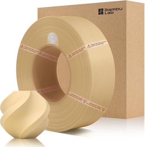خيوط إعادة تعبئة الخيزران PLA غير اللامعة 1.75 مم 1 كجم (2.2 رطل) مع RFID لطابعات Bambu Lab A1/X1/P1 ثلاثية الأبعاد، سهلة الطباعة، خيوط طباعة ثلاثية الأبعاد، بدون بكرة، +/- 0.03 مم (أسود فحمي 11101) in Kuwait