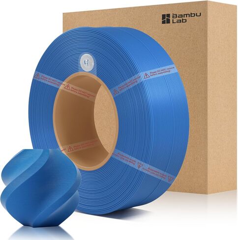 خيوط إعادة تعبئة الخيزران PLA غير اللامعة 1.75 مم 1 كجم (2.2 رطل) مع RFID لطابعات Bambu Lab A1/X1/P1 ثلاثية الأبعاد، سهلة الطباعة، خيوط طباعة ثلاثية الأبعاد، بدون بكرة، +/- 0.03 مم (أسود فحمي 11101) in Kuwait