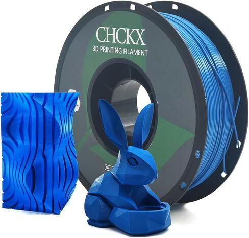 خيوط طابعة ثلاثية الأبعاد من PETG، دقة الأبعاد +/- 0.03 مم، بكرة 1 كجم (2.2 رطل)، 1.75 مم مناسبة لمعظم الطابعات ثلاثية الأبعاد، أزرق in Saudi Arabia