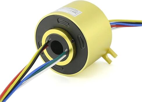 360 Rotary Slip Ring 10 12.7mm Bore 56mm OD 2 4 6 8 10 12 Circuits Collector Ring(IH 10mm OD 56mm,6 Channels) in Kuwait