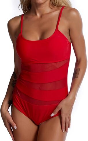 Black Net Swimwear Female One-Piece Swimsuit Push Up for Beach Pool Bather Swimming Body Bathing Suit in Kuwait