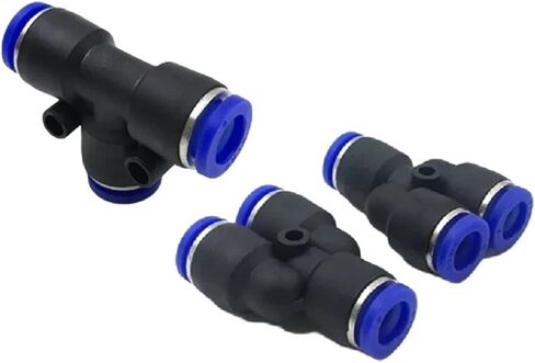 PY PE T Y Shaped Tee 4 6 8 10 12 16mm 3 Way Port Pneumatic Pipe Connector Tube Hose Release Fittings 1Pcs(Pe14) in Kuwait