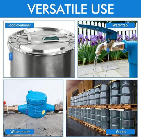 210 Pcs Steel Security Cable Seals 13 Inch Disposable Blue Self Locking Numbered Tags Metal Numbered Anti-Tamper Shipping Seal for Truck Cargo Trailer Container Trailers in Kuwait