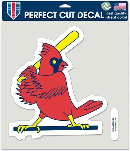 Wincraft MLB St. Louis Cardinals 49358011 Perfect Cut Color Decal, 8" x 8", Black in Kuwait