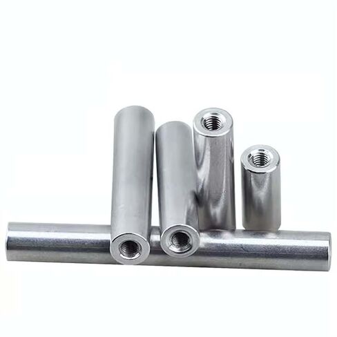 Round Coupling Nut M3 Threaded Aluminum Alloy Connector Nuts Pack of 10 6mm OD 6-40mm(20mm) in Kuwait