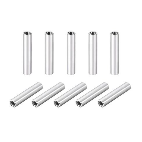 Round Coupling Nut M3 Aluminum Female Threaded Standoffs,10 Pcs, Multicolor, 6-40mm(Blue,6mm)(Blue,35mm) in Kuwait