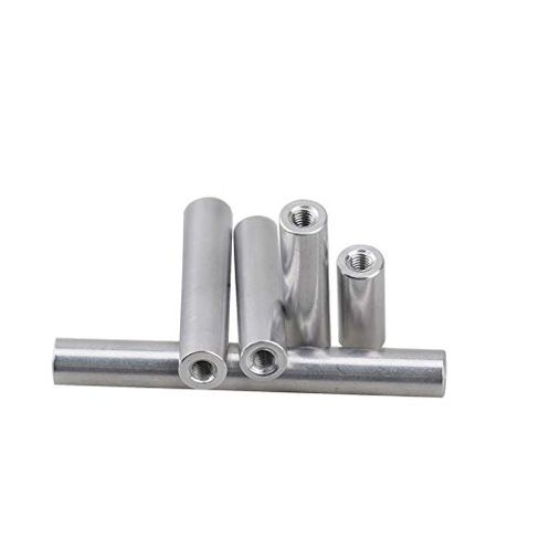 Round Coupling Nut 7mm Diameter Aluminum M4 Threaded Standoff Spacers 4-100mm Pack of 10(100MM*M4)(10MM*M4) in Kuwait