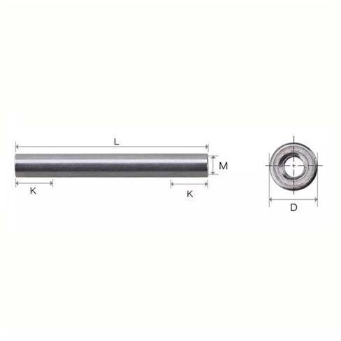 Round Coupling Nut M3 Threaded Aluminum Alloy Connector Nuts Pack of 10 6mm OD 6-40mm(40mm) in Saudi Arabia