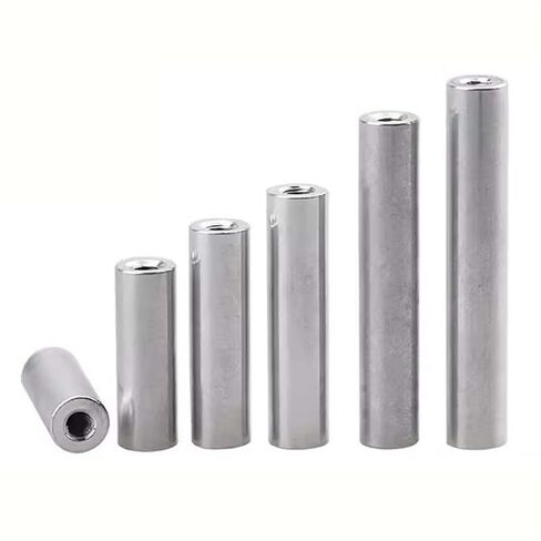 Round Coupling Nut M3 Threaded Aluminum Alloy Connector Nuts Pack of 10 6mm OD 6-40mm(40mm) in Saudi Arabia