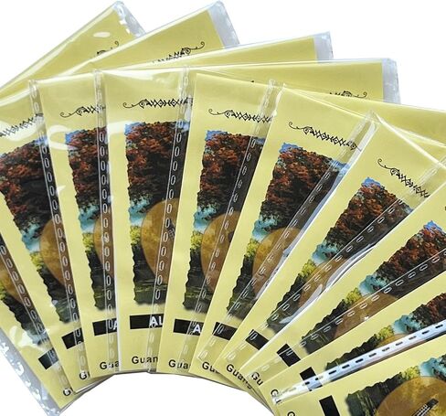 10 Pieces Nylon Core Silver Plated Antirust Coating E 6th Single Classical Guitar Strings Hard Tension .044 inch in Kuwait