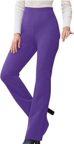Womens Dress Pants Stretchy Work Pants Business Casual Pant Slacks High Waist Office Trousers Bootcut Flare Leggings in Kuwait