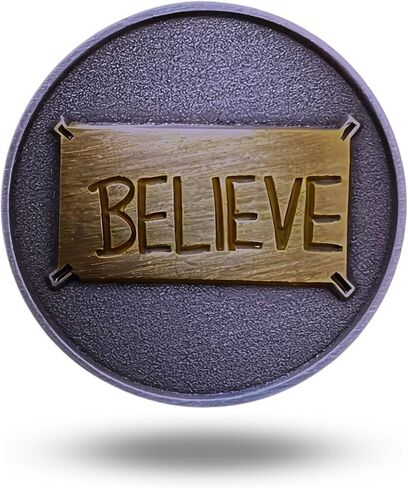 Full Metal Markers Believe Unique Magnetic Metal Golf Ball Marker Accessory with Hat Clip for Men and Women in Kuwait