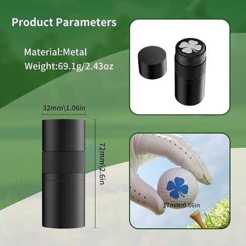 Monogram Initial Self-Inking Marker Golf Ball Stamp Personalized Quick Dry Permanent Ink Reusable Golf Ball Marker to Identify Balls Ideal Golfer Gift in Kuwait