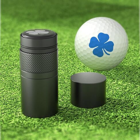 Monogram Initial Self-Inking Marker Golf Ball Stamp Personalized Quick Dry Permanent Ink Reusable Golf Ball Marker to Identify Balls Ideal Golfer Gift in Kuwait