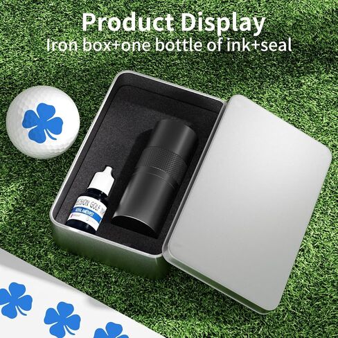 Monogram Initial Self-Inking Marker Golf Ball Stamp Personalized Quick Dry Permanent Ink Reusable Golf Ball Marker to Identify Balls Ideal Golfer Gift in Kuwait