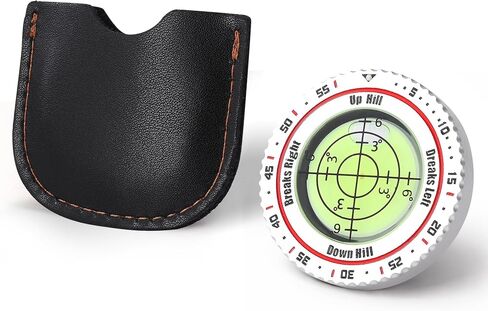 High-Precision Golf Green Reader for Accurate Slope Reading - Portable Bubble Level Marker for Better Putting Accuracy Golf Accessories Gifts for Men Women, Silver in Kuwait