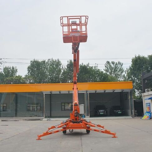 Professional-Grade Trailer-Mounted Articulating Boom Lift Multi-Site Towable Boom Lift with Anti-Sway Design & 360 Rotation for Industrial Upkeep, Warehouse Shelving and Airport Facility Maintenance in Kuwait
