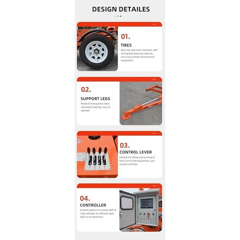 Professional-Grade Trailer-Mounted Articulating Boom Lift Multi-Site Towable Boom Lift with Anti-Sway Design & 360 Rotation for Industrial Upkeep, Warehouse Shelving and Airport Facility Maintenance in Kuwait